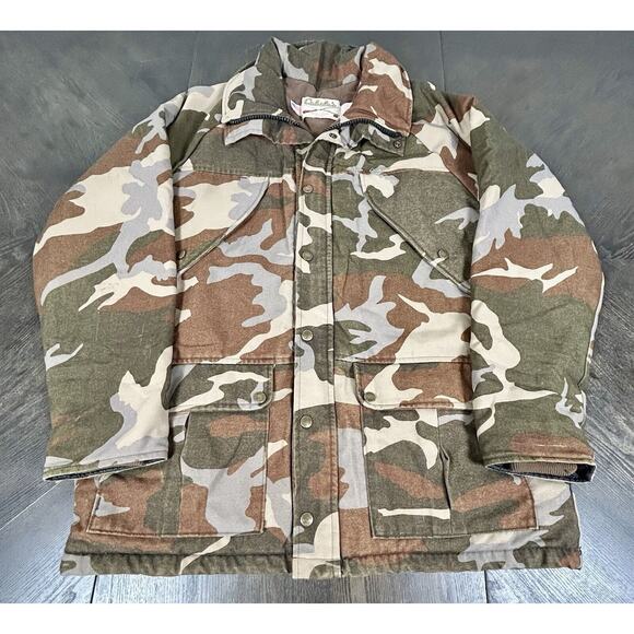 Vtg Cabela’s Gore-Tex Duck Camo Hunting Jacket Coat Parka Men's Size Medium - Picture 2 of 16